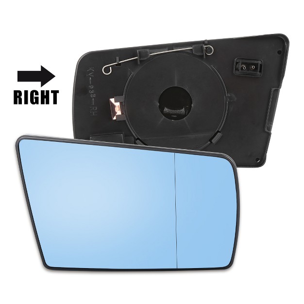 Unique Bargains Mirror Glass Heated With Backing Plate Passenger Side Rh For Mercedes benz E320