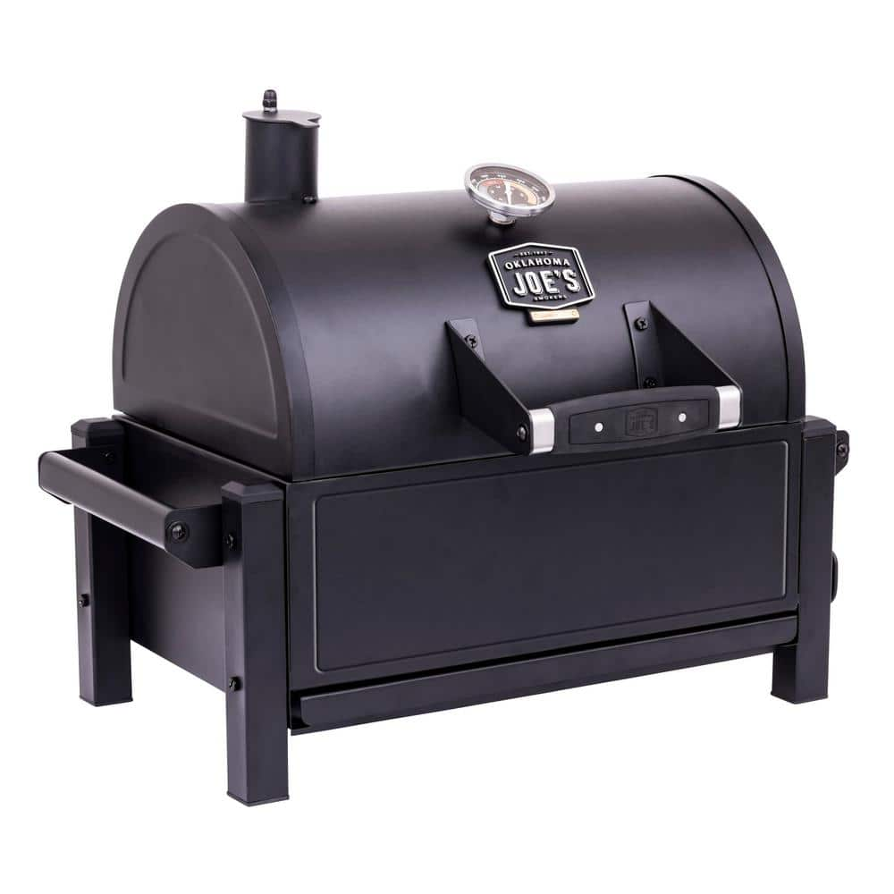 OKLAHOMA JOE'S Rambler Portable Charcoal Grill in Black with 218 sq. in. Cooking Space 19402088