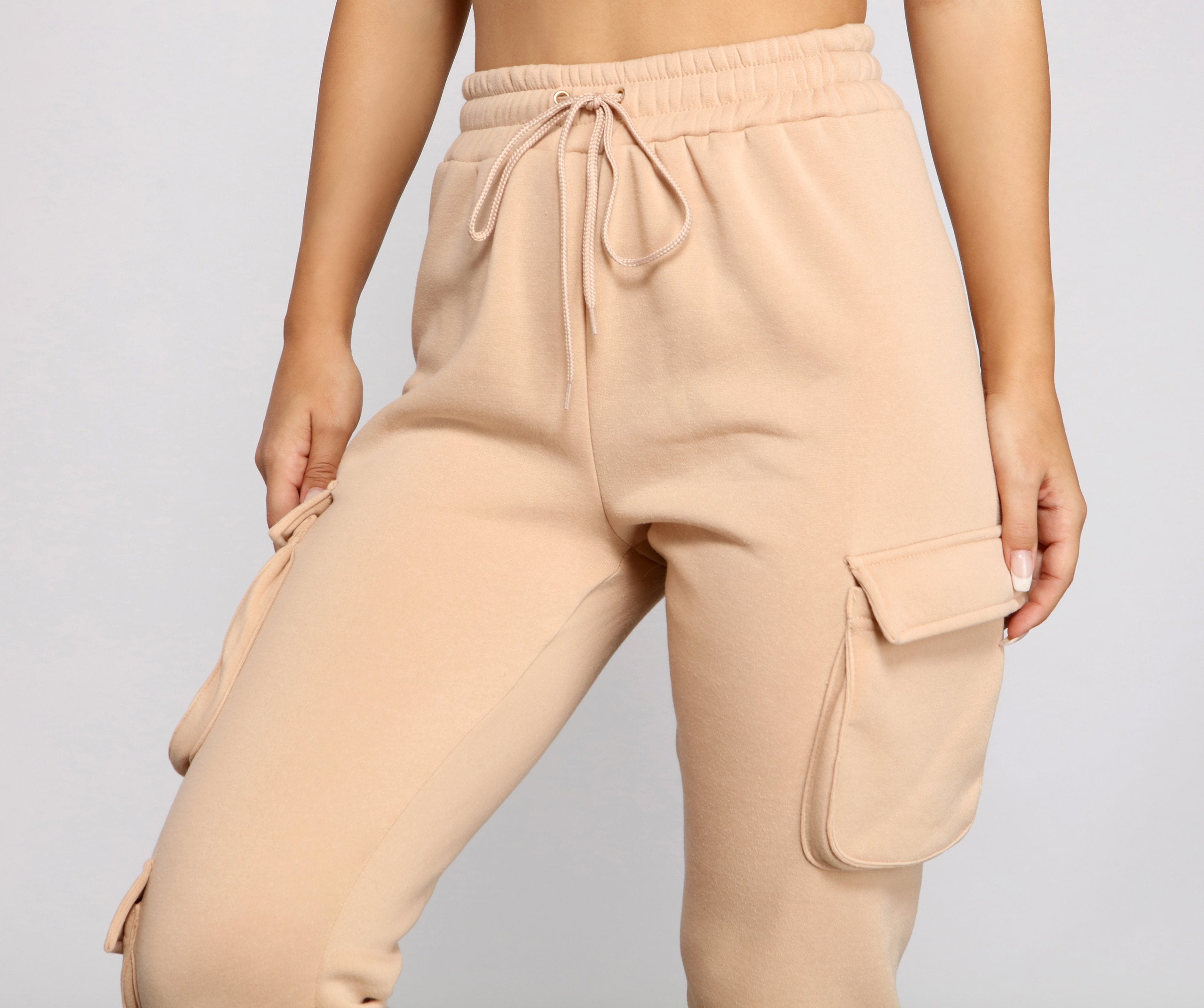 Low Profile High Waist Cargo Joggers