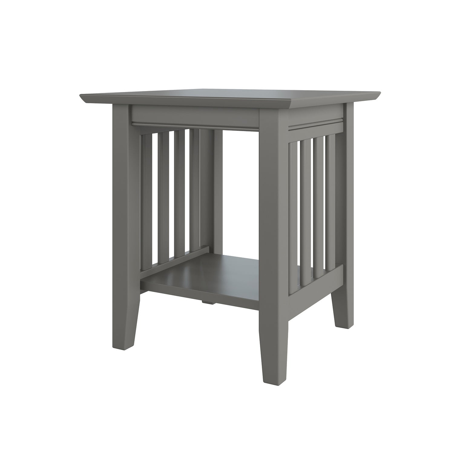 Copper Grove Urumaco Solid Dark Grey End Table