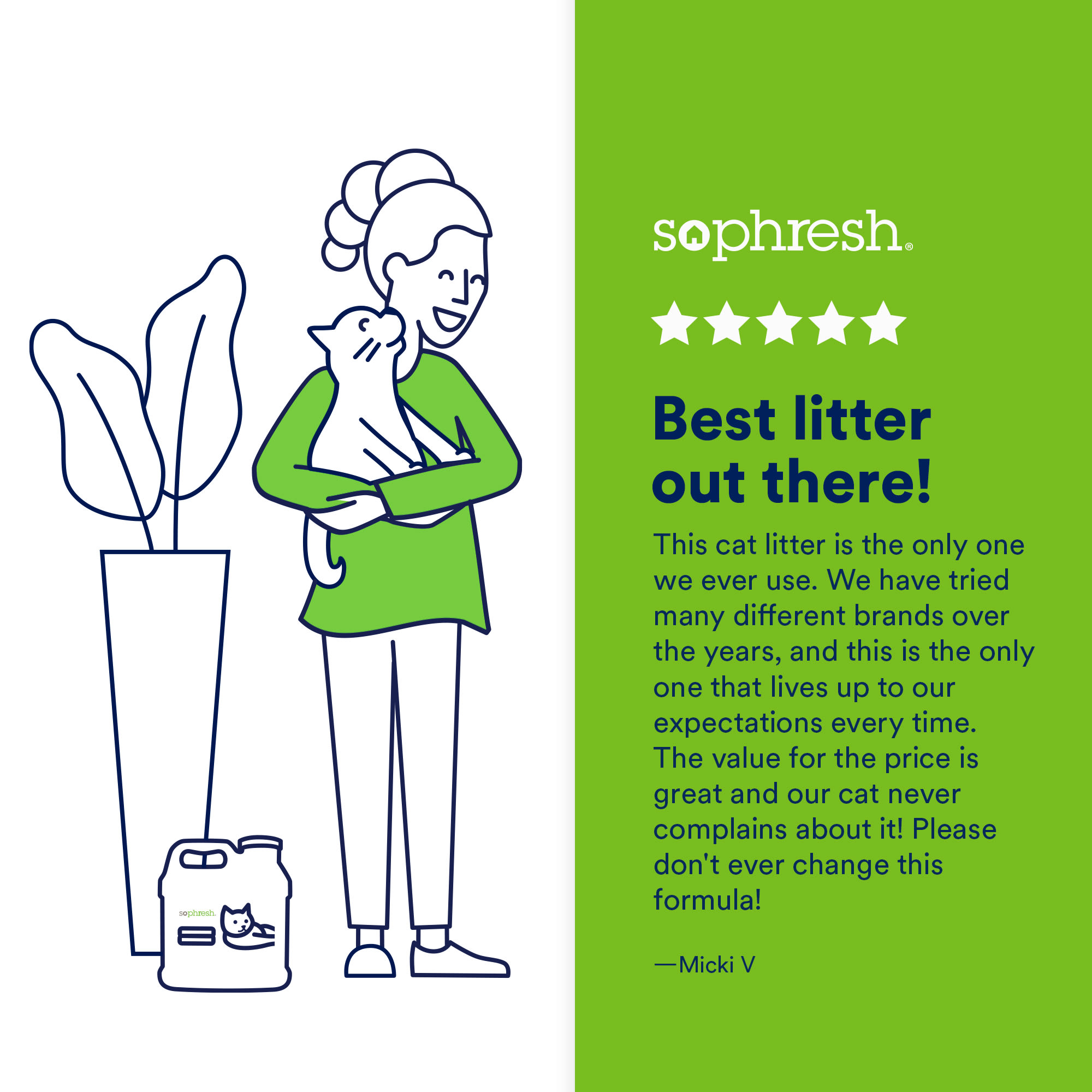 So Phresh In-Store Refill Advanced Odor Control Scoopable Cat Litter， 16 lbs.