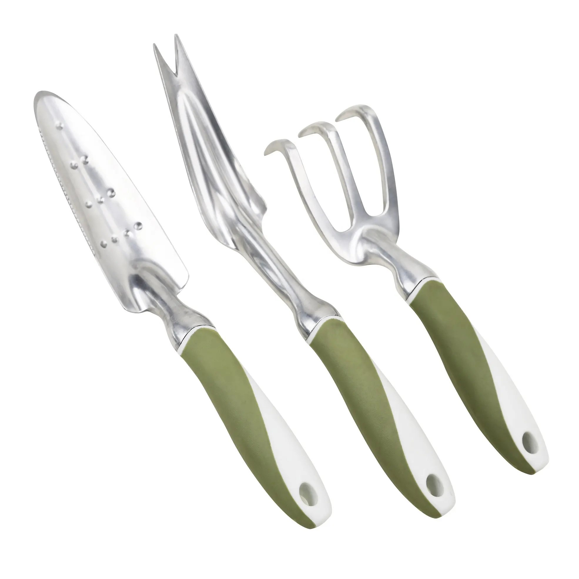 Worth 2 Color Combined Ergonomic Soft PP TPR Handle Quality Aluminum Tools Garden Hand Transplanting Trowel