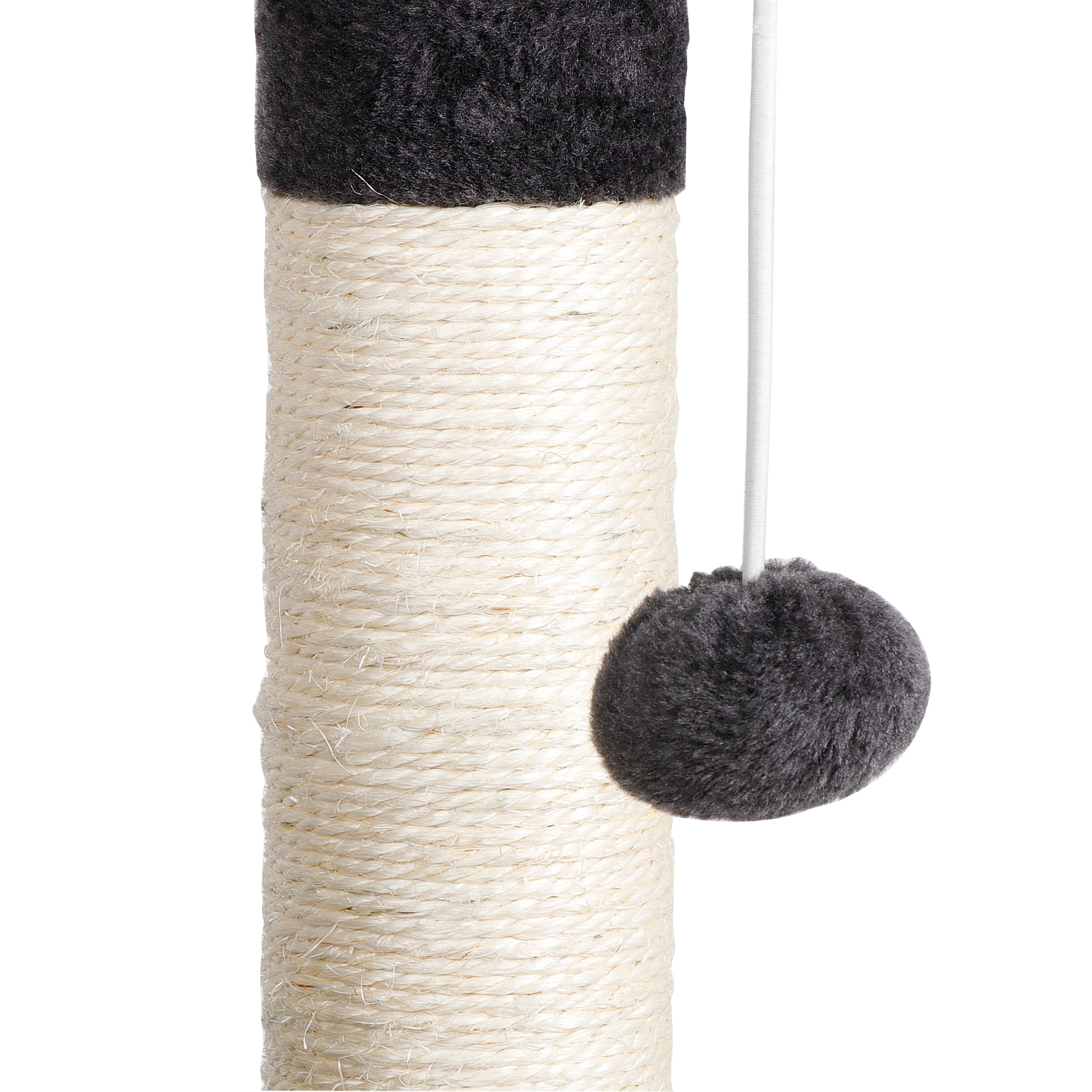 ZENY 53" Cat Tree Multi-Levels Condos Scratching Post Tower Play House, Dark Gray