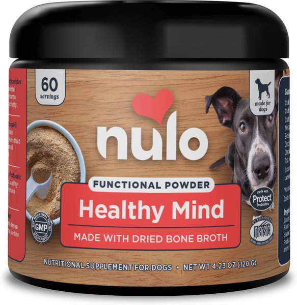 Nulo Functional Cognitive Health Powder Supplement for Dogs， 4.23-oz