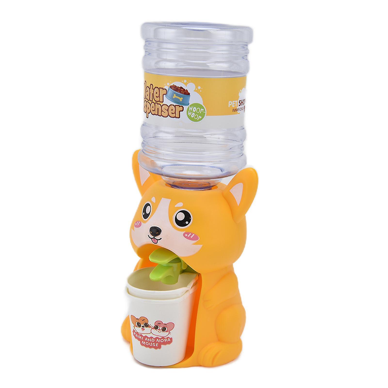 Mini Water Dispenser Toy Simulation Animal Shaped Drinking Fountain Gift for Toddlers KidsDog