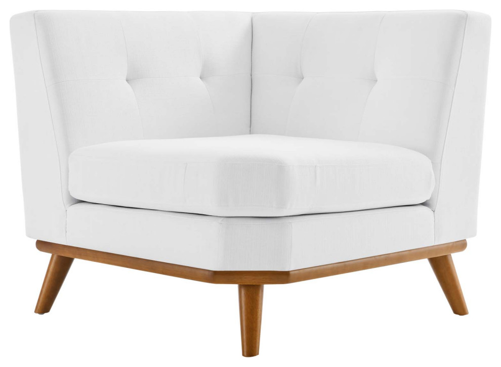 Sofa Corner Chair  Fabric  White  Modern  Living Lounge Hotel Lobby Hospitality   Modern   Armchairs And Accent Chairs   by House Bound  Houzz