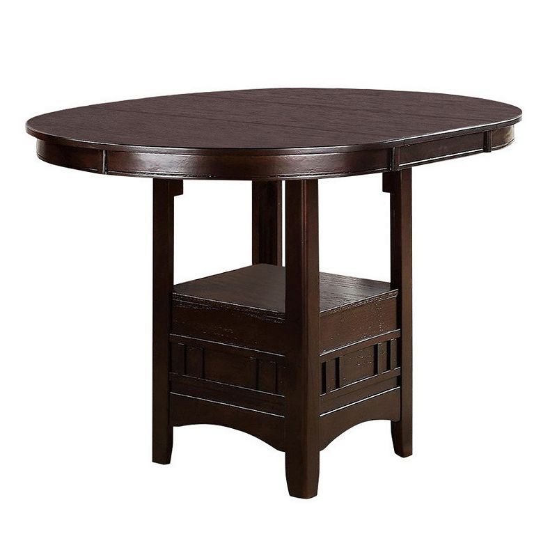 Wooden Counter Height Table， Brown