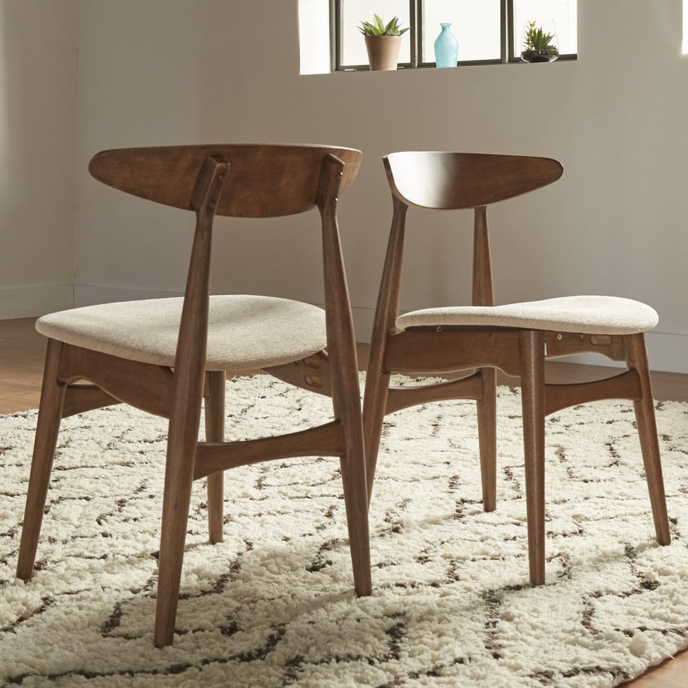 Norwegian Danish Modern Chestnut Tapered Dining Set by iNSPIRE Q Modern