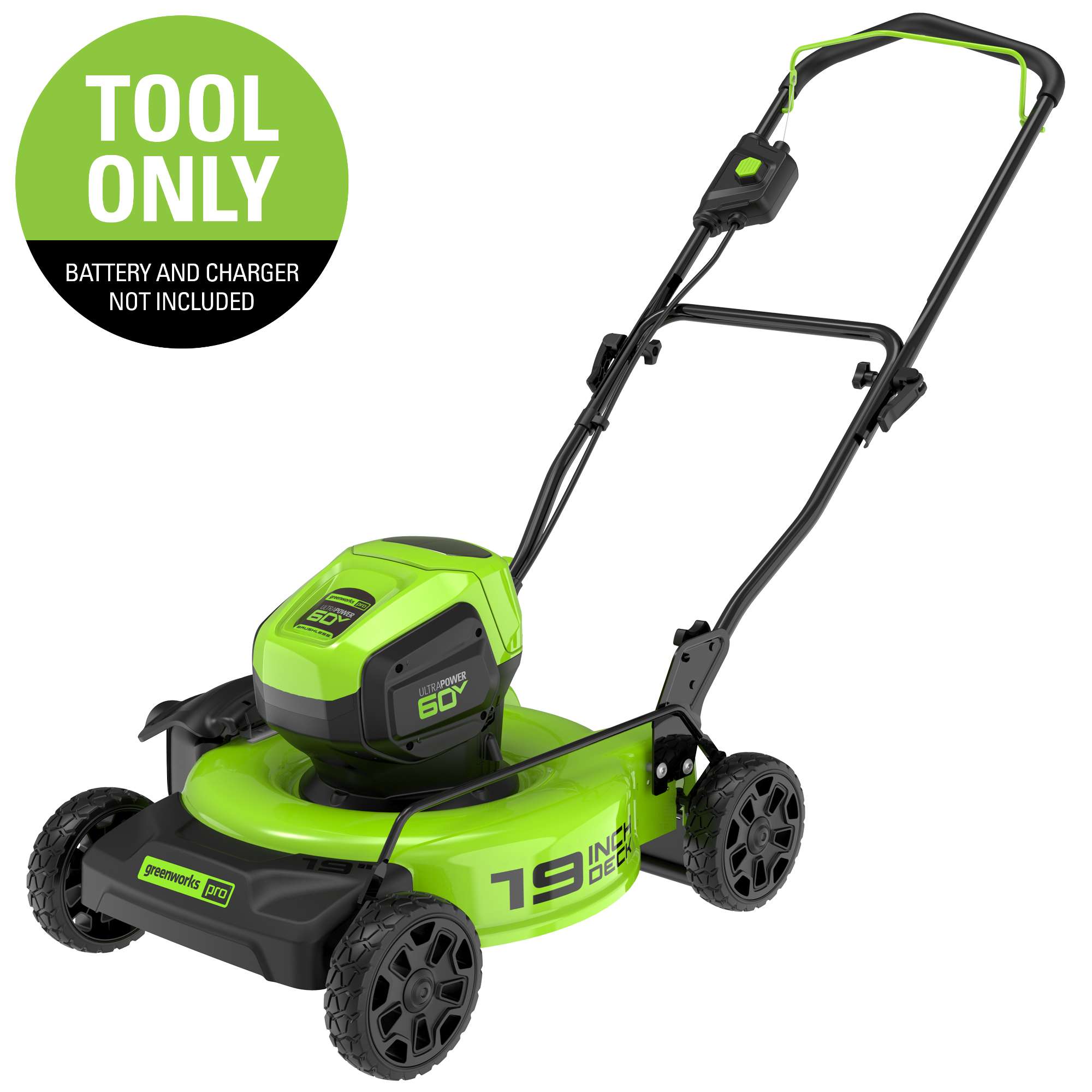 60V 19-Inch Cordless Lawn Mower (Tool Only) | Greenworks Pro