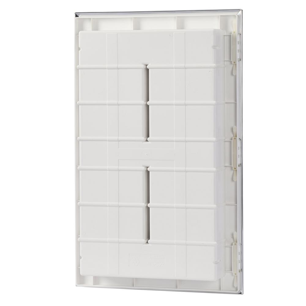 27-2-36-00 Altair 16 in. x 36 in. x 3-1/2 in. Frameless Recessed 1 Door Medicine Cabinet with 12 Shelves and Broad Bevel Mirror