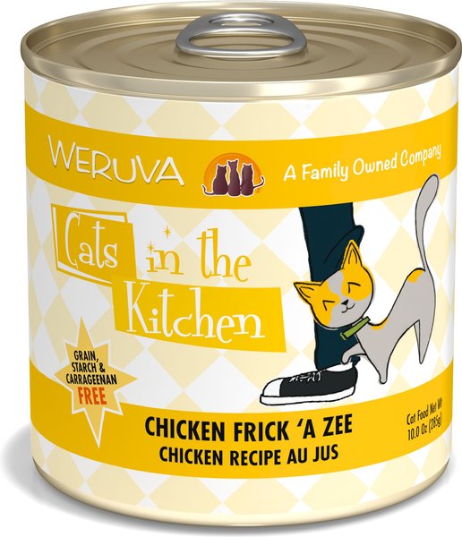 Weruva Cats in the Kitchen Chicken Frick 'A Zee Chicken Recipe Au Jus Grain-Free Canned Cat Food