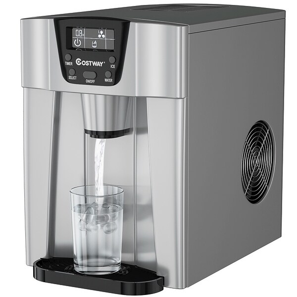 2 In 1 Multifunctional Ice Maker Water Dispenser with LCD Display