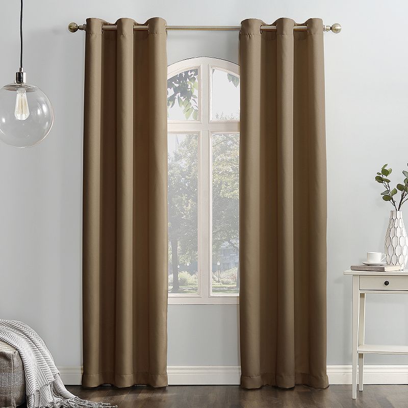 No. 918 1-Panel Montego Casual Textured Grommet Window Curtain