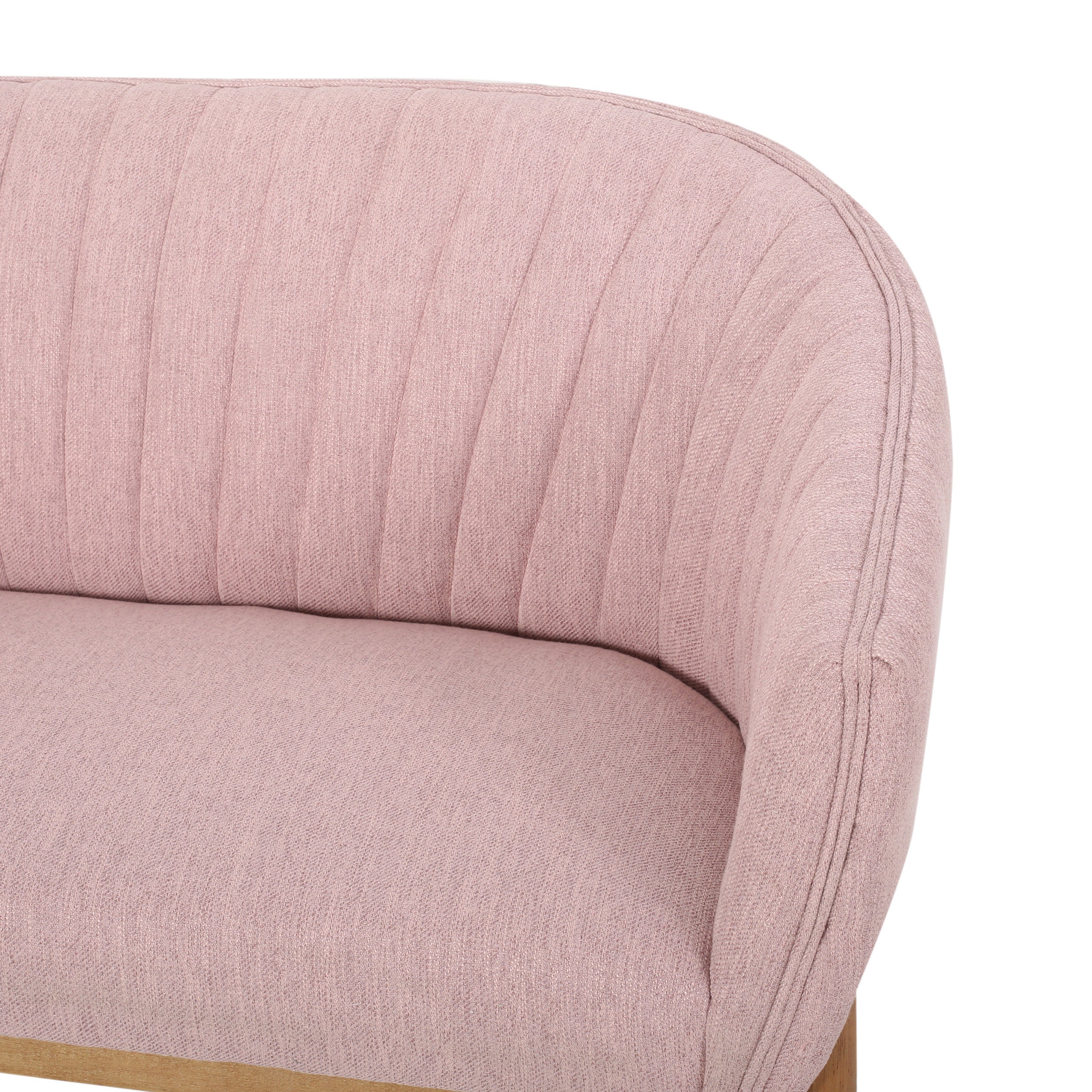 Deborah Mid-Century Fabric Settee