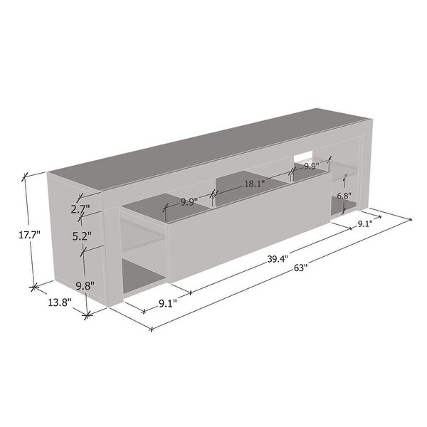 Milano 160 Wall-mounted 63-inch Modern TV Stand