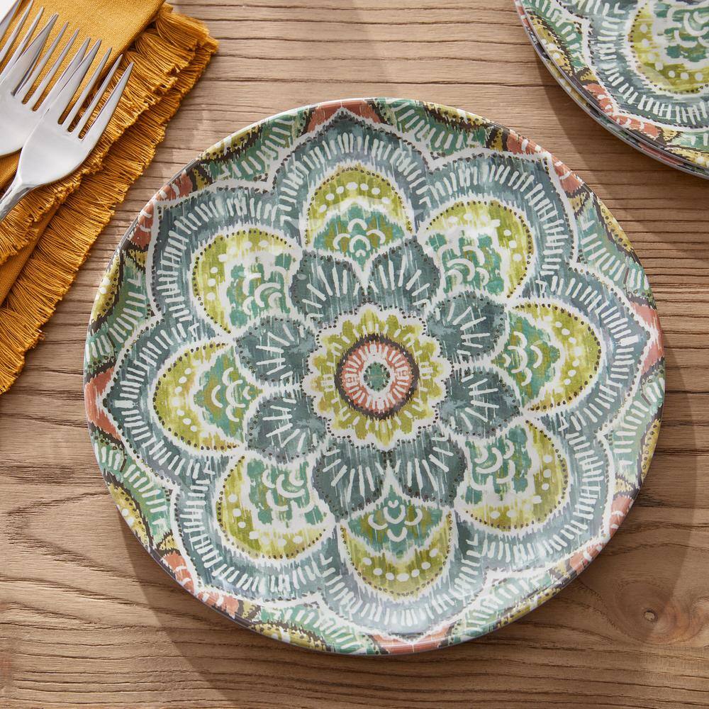 StyleWell Taryn Melamine Accent Plates in Jetsetter Medallion (Set of 6) NN0479MDL