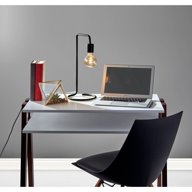 Morgan Desk Lamp Black includes Light Bulb Adesso