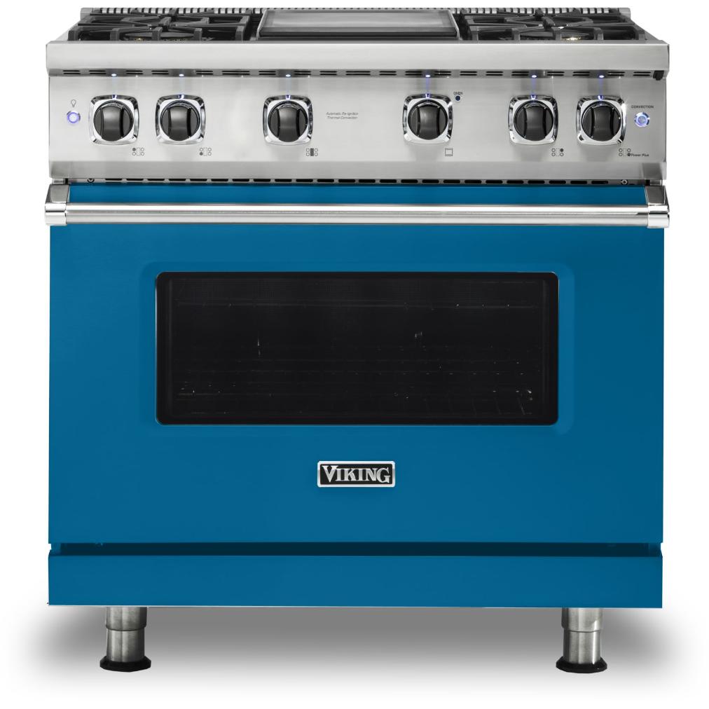 Viking 36-inch Freestanding Gas Range with GourmetGlo VGR536-4GAB