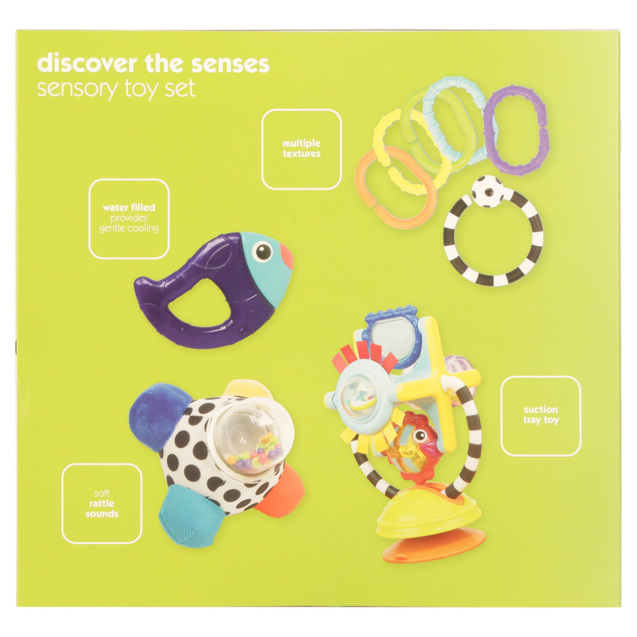 Sassy Discover The Senses Sensory Baby Toy Gift Set - 0+ Months