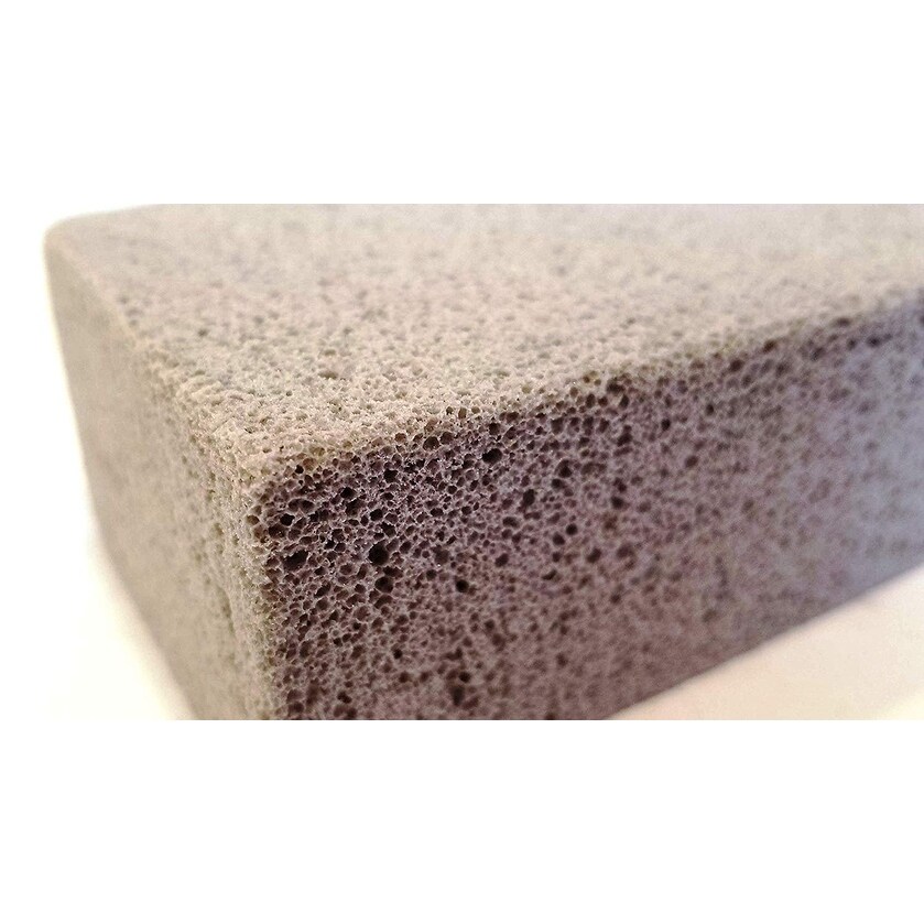 Handy Housewares Grill Cleaning Block   Non Slip Grip Natural Pumice Stone BBQ / Flat Top Griddle Cleaner Brick