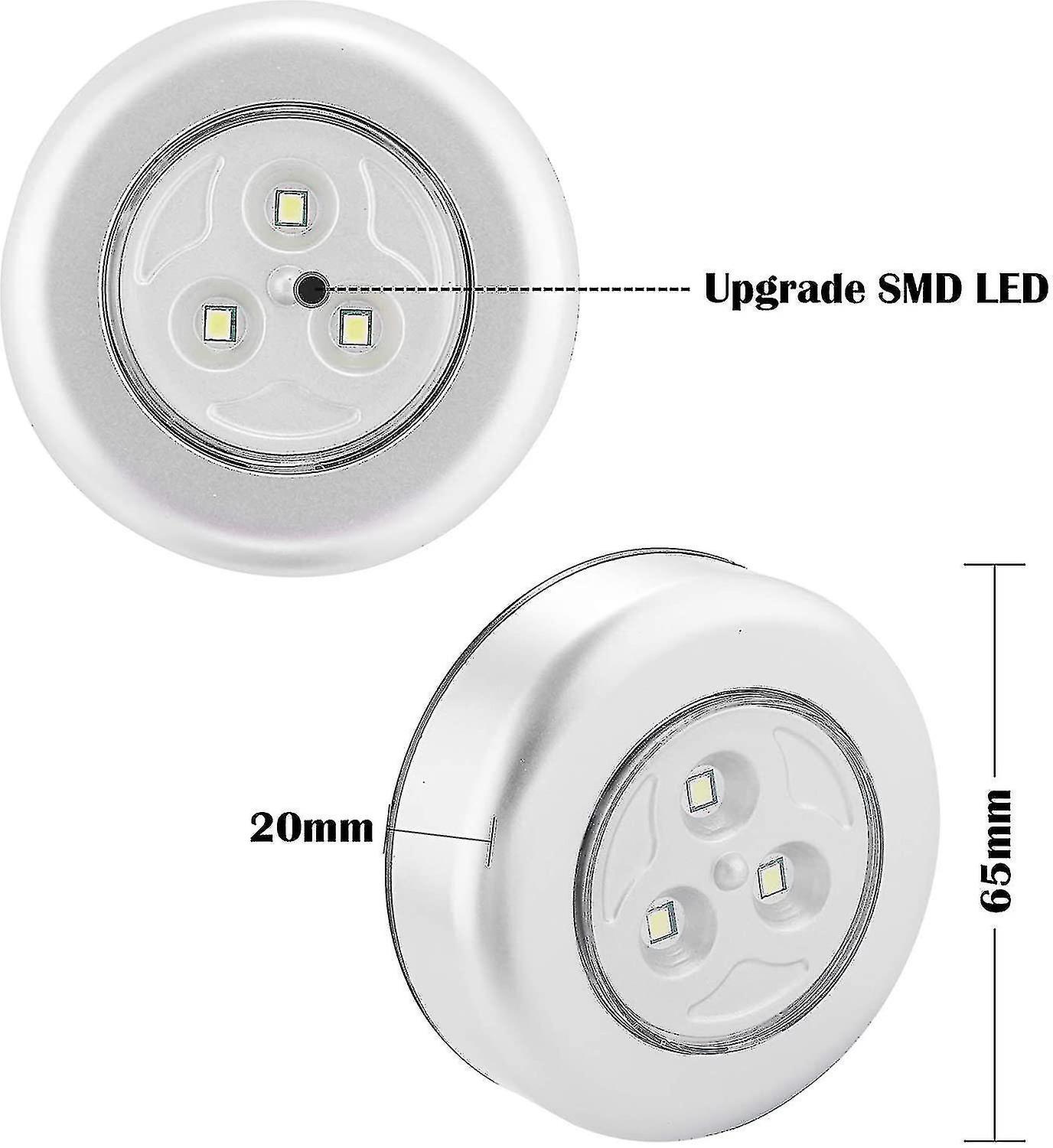 Night Lights Led Lamp 6pcs Self-adhesive Led Spot Lamp Additional Lighting For