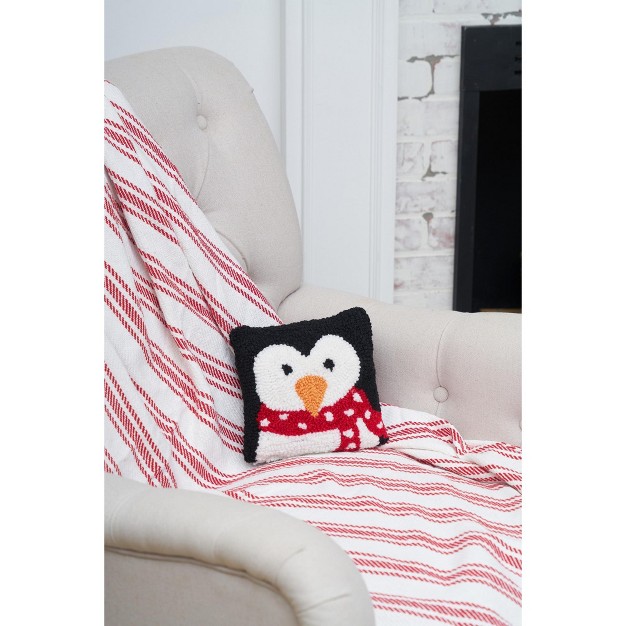 X 8 quot Penguin Hooked Petite Size Petite Size Accent Throw Pillow