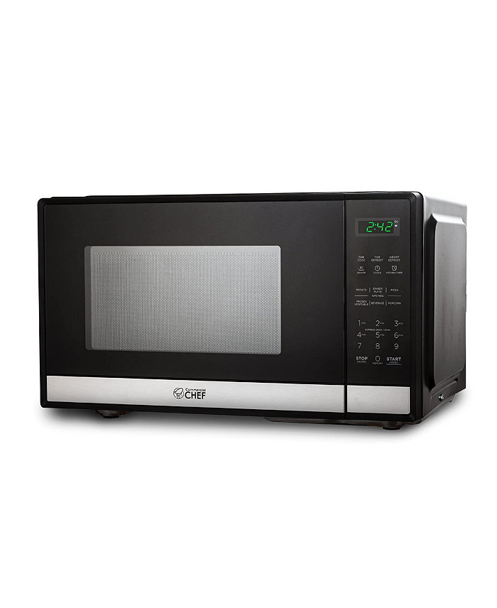 Commercial Chef 0.9 Cu. Ft. Counter Top Microwave Stainless Steel