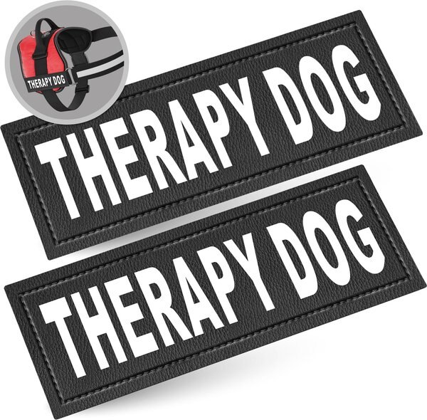 Industrial Puppy Therapy Dog Harness Patch， 2 count