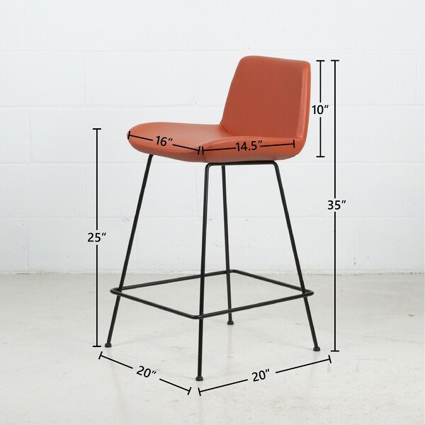 Capri Modern Leatherette Bar and Counter Stool