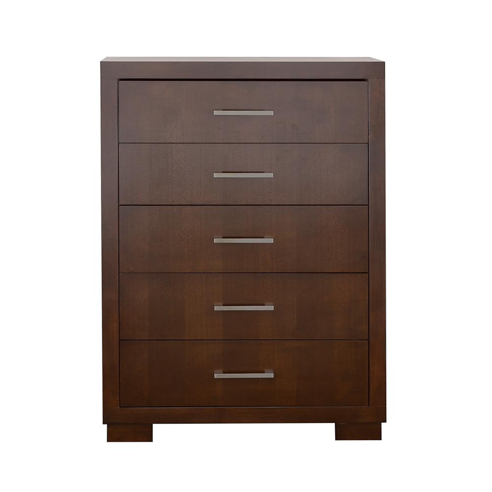 Jessica 5-drawer Chest Cappuccino