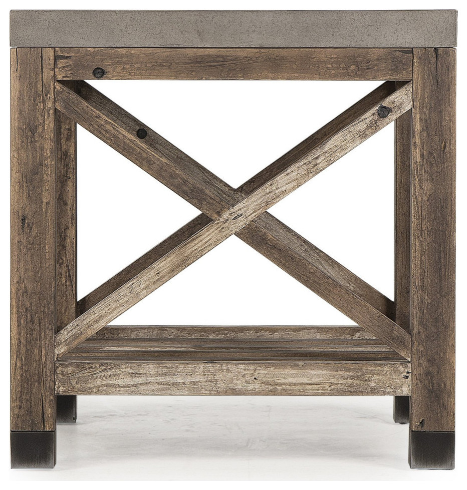 Lexi Side Table   Industrial   Side Tables And End Tables   by AED Luxury Home Decor  Houzz