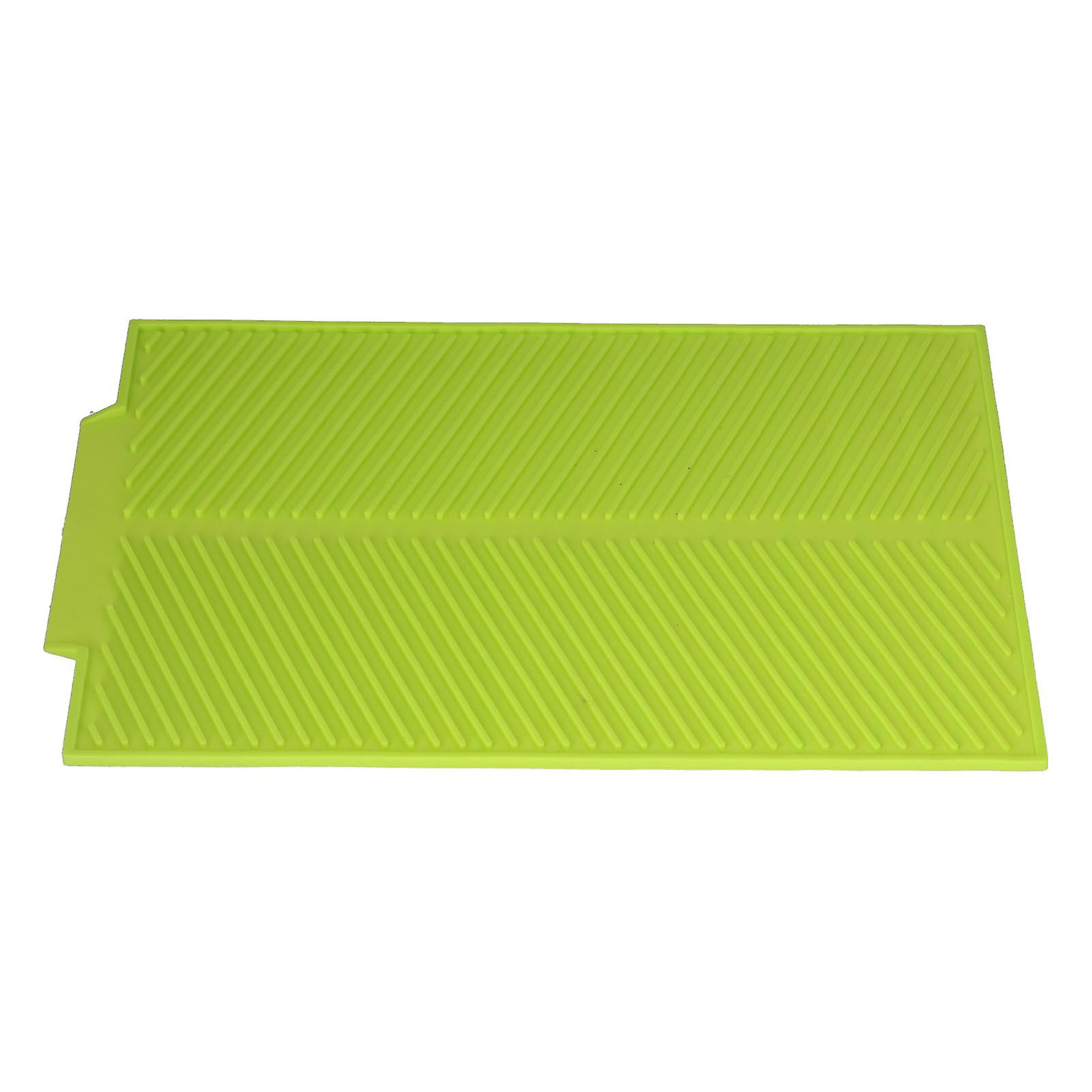 Drainable Heat Insulation Pad Silicone Table Placemat Pot Bowl Dish Mat Kitchen Gadgetsgreen