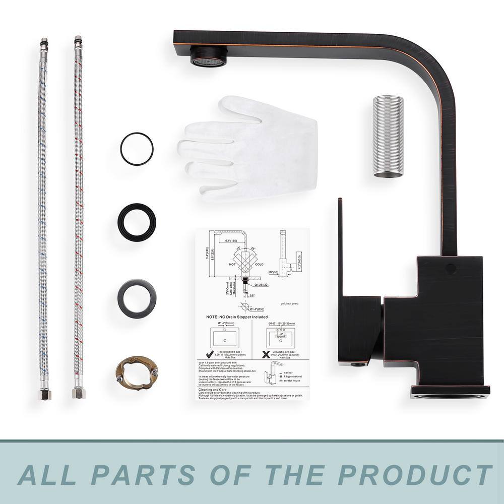 ALEASHA Single Handle Bar Faucet in Oil Rubbed Bronze AL-1A23RB