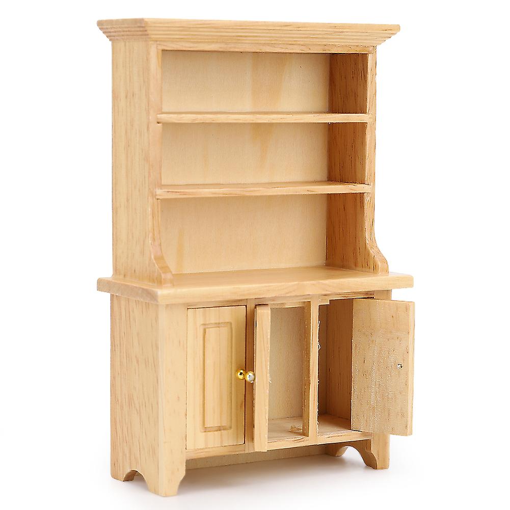 1:12 Realistic Wood Cabinet Wooden Mini Furniture Model Dollhouse Miniature Accessorycabinet