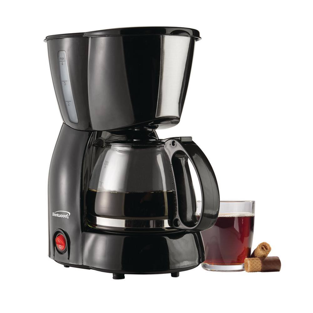 Brentwood 4-Cup Black Coffee Maker TS-213BK