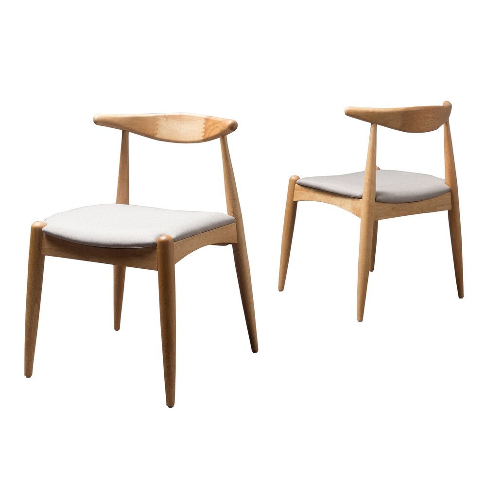 Francie Mid Century Modern Dining Chairs (Set of 2) by Christopher Knight Home   20.50\