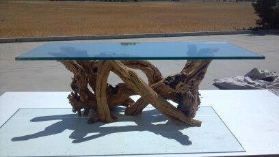 Grapevine Coffee Table   Alionza   Made from retired California grapevines   Rustic   Coffee Tables   by Wine Country Craftsman  Houzz