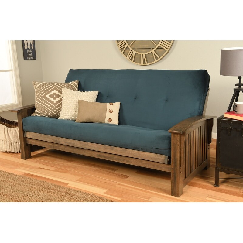 Somette Washington Full size Futon Frame and Suede Mattress