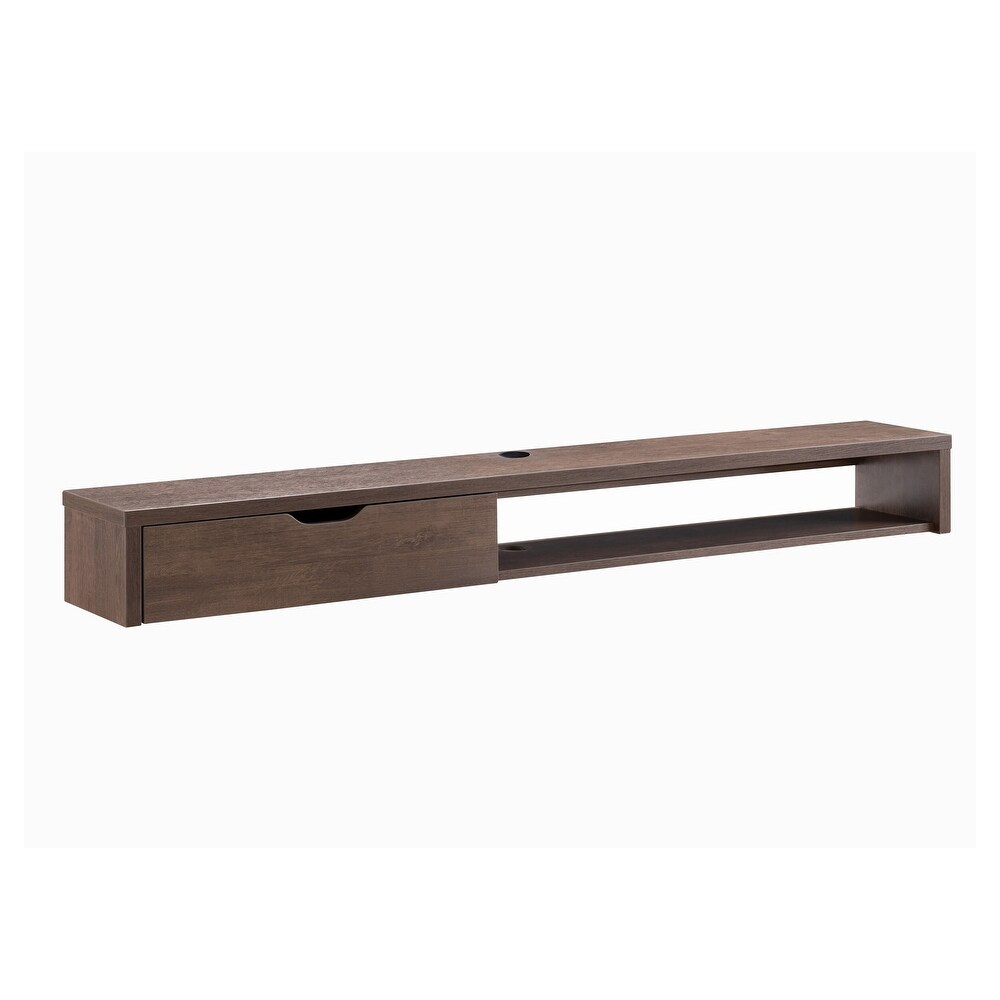 Rydstorp Contemporary 60 inch 1 Drawer Wall mounted TV Console by Carson Carrington