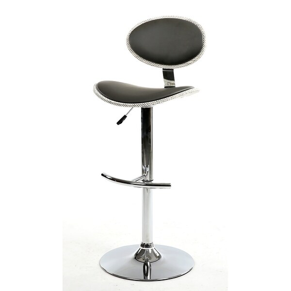 Somette Grey Chrome Pneumatic Stool