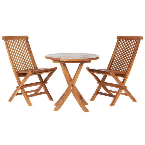 Things Cedar TS26 set 3Pc. Teak Bistro Set