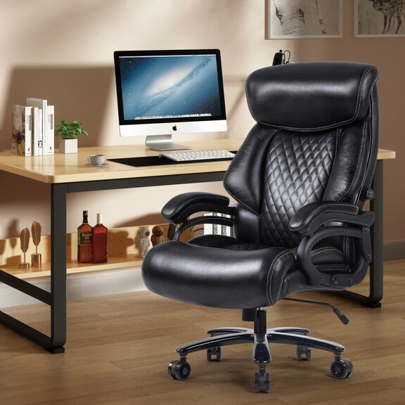 Vanbow.Office Chair.Heavy and tall adjustable exec...