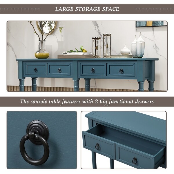 Console Table Sofa Table with Storage for Entryway