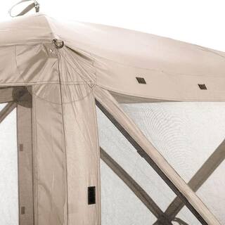 Clam Quick-Set 6 ft. x 6 ft. Traveler Portable Outdoor Camp Shelter Tent with 3 Wind Panels CLAM-TV-114243 + CLAM-WP-114245