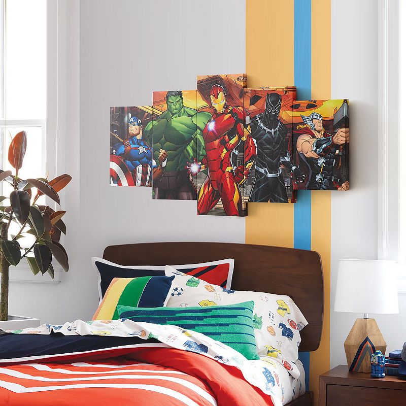 Idea Nuova Marvel Avengers Canvas Wall Art 5-piece Set