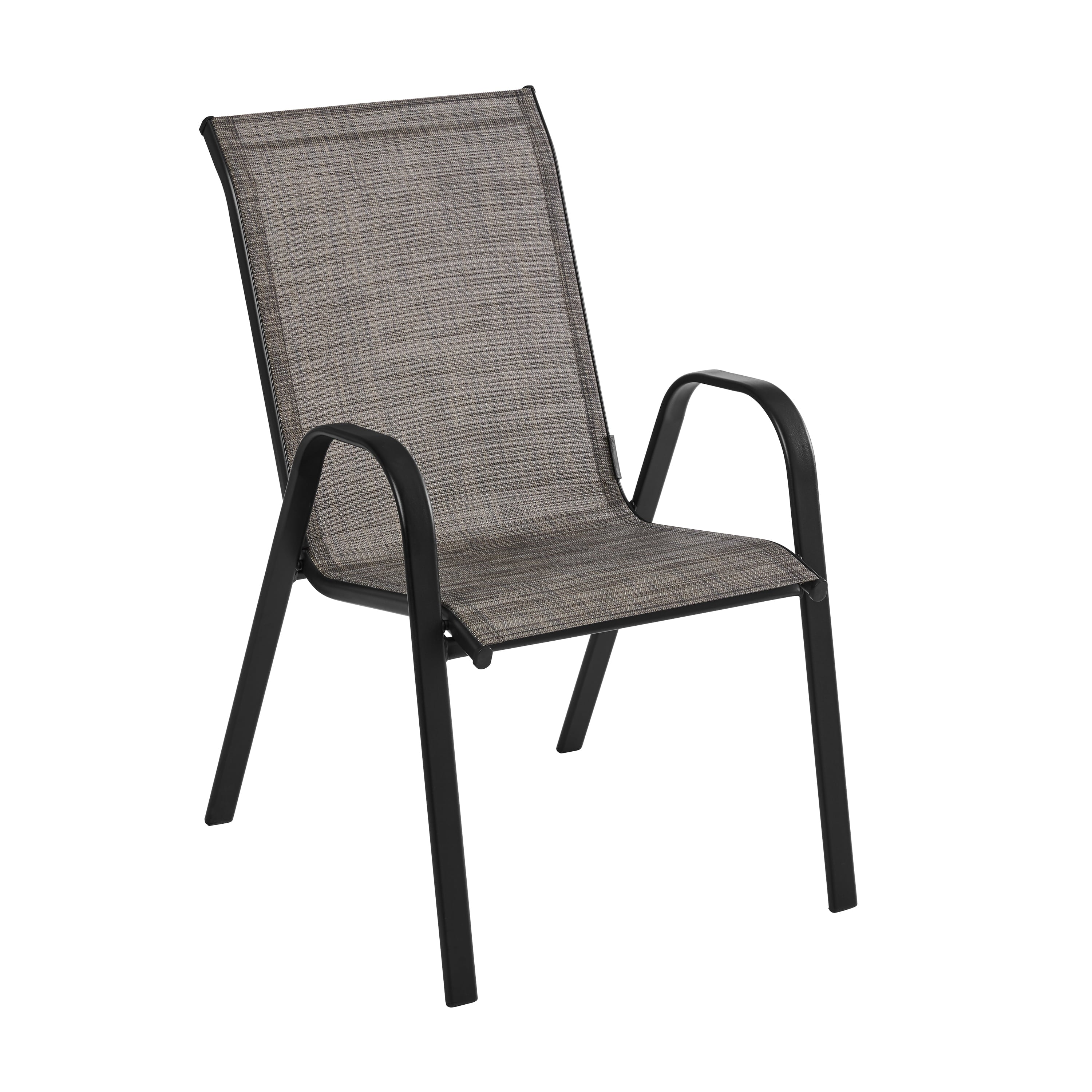 Mainstays Heritage Park Steel Stacking Chair (1 Pack), Grey