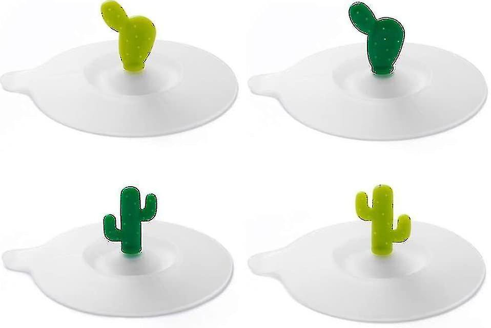 4 Pcs Silicone Glass Cup Covers， Reusable Anti-dust Cup Cover， Food-grade Drink