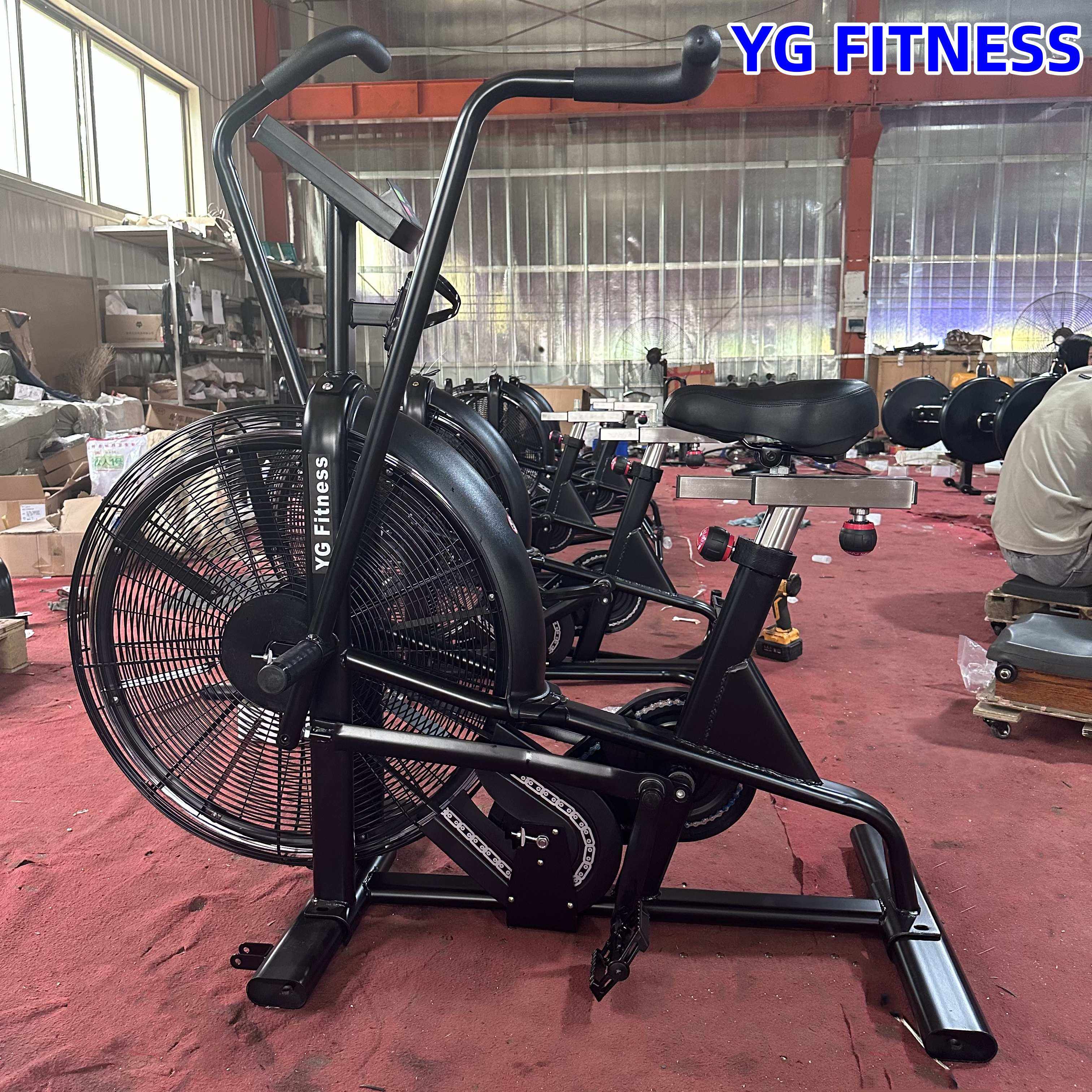 YG F002 Commercial  gym bikes Club Professional Air bike Fitness Equipment  indoor exercise air bike hot selling fitness