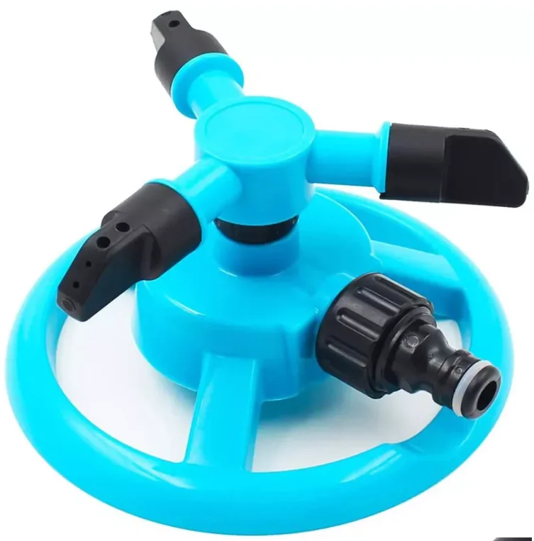 2022 Watering Sprinkler Gardening Lawn Landscaping Tools Three pronged Sprinkler Sprinkler Portable Adjustable Rotary Irrigation