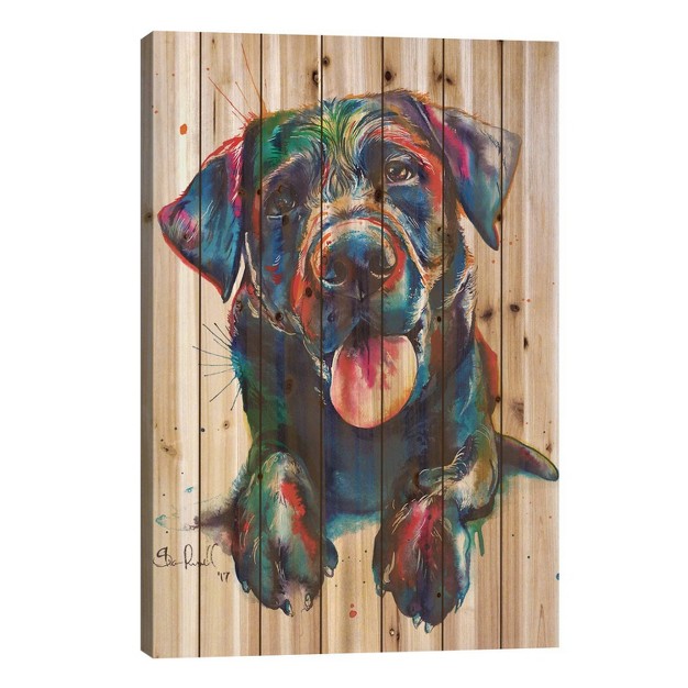 Black Lab Ii Wood Print By Weekday Best Icanvas